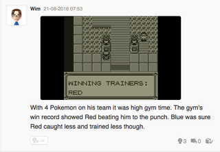 Illustration for article titled Let's play Pokemon Blue, Miiverse style part 3